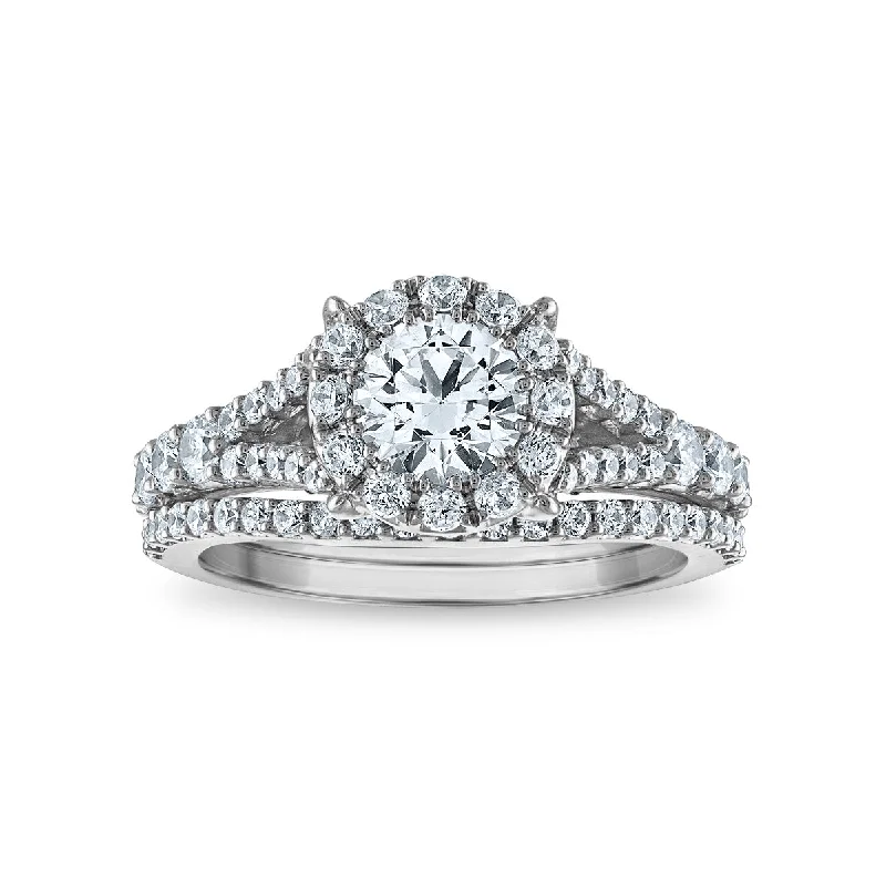 Discover Unique Jewelry With Special Limited-Time Offers LoveSong EcoLove 2 CTW Lab Grown Diamond Halo Bridal Set in 10KT White Gold Discover Unique Jewelry With Special Limited-Time Offers LoveSong EcoLove 2 CTW Lab Grown Diamond Halo Bridal Set in 10KT White Gold
