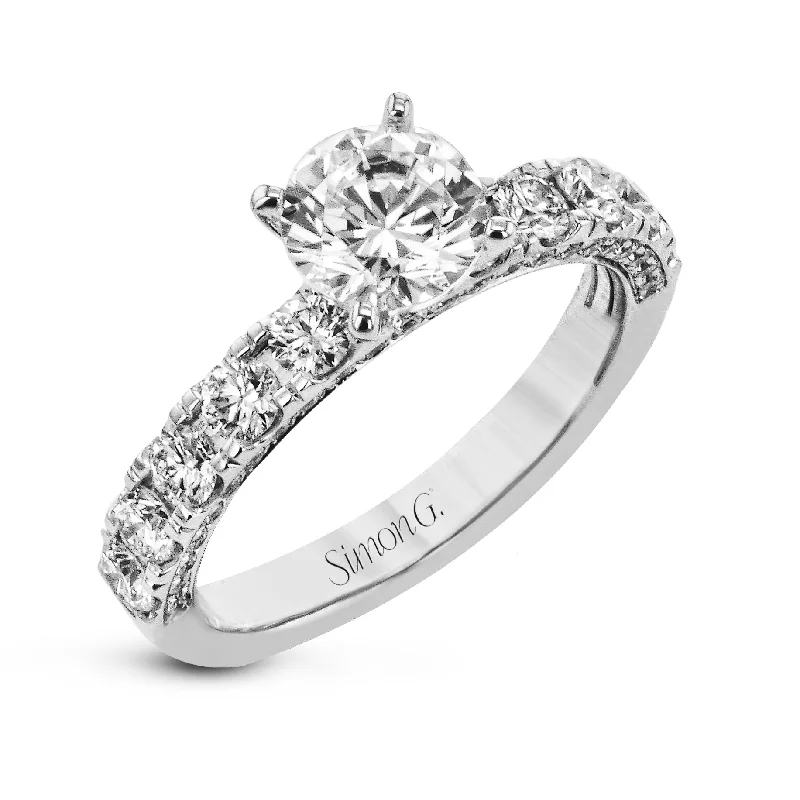Luxury Jewelry Sale – Sparkle For Less Engagement Ring In 18k Gold With Diamonds