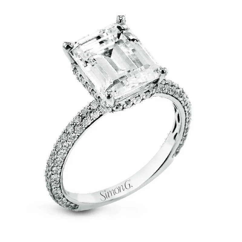 Jewelry Clearance Event – Last Chance For Stunning Deals Emerald-Cut Hidden Halo Engagement Ring In 18k Gold With Diamonds Jewelry Clearance Event – Last Chance For Stunning Deals Emerald-Cut Hidden Halo Engagement Ring In 18k Gold With Diamonds