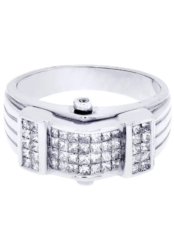 Unmissable Discounts On Timeless Jewelry Pieces White Gold Mens Diamond Ring| 0.89 Carats| 9.94 Grams Unmissable Discounts On Timeless Jewelry Pieces White Gold Mens Diamond Ring| 0.89 Carats| 9.94 Grams