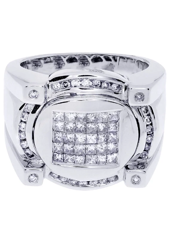 Luxury Jewelry Sale – Elegant Styles At Unbeatable Prices White Gold Mens Diamond Ring| 1.13 Carats| 18.51 Grams Luxury Jewelry Sale – Elegant Styles At Unbeatable Prices White Gold Mens Diamond Ring| 1.13 Carats| 18.51 Grams