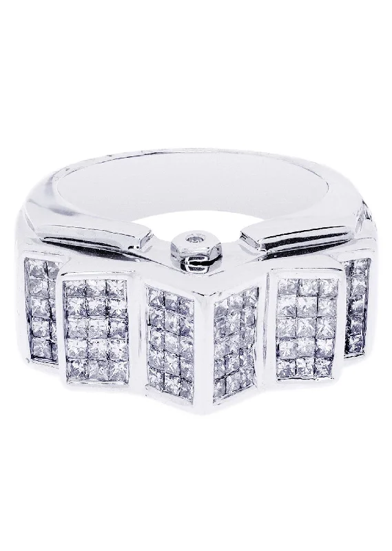Buy More, Save More On Stunning Jewelry Designs White Gold Mens Diamond Ring| 1.64 Carats| 12.88 Grams Buy More, Save More On Stunning Jewelry Designs White Gold Mens Diamond Ring| 1.64 Carats| 12.88 Grams