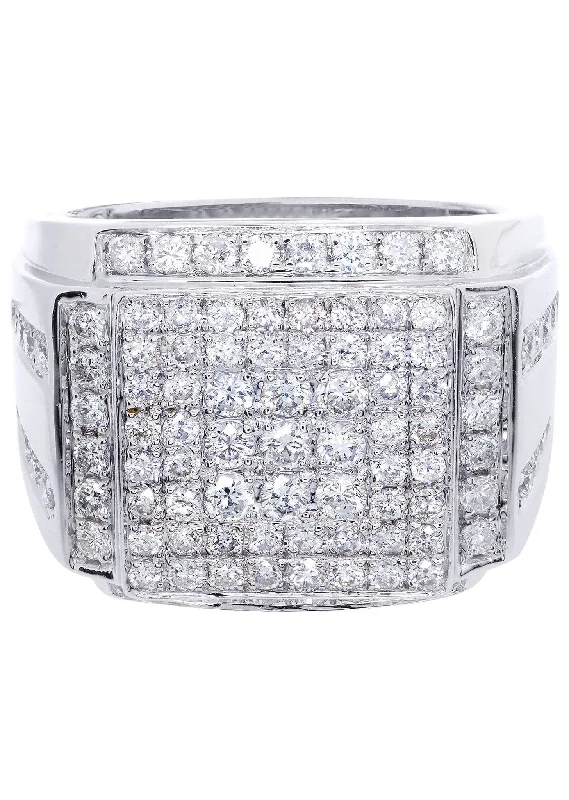 Breathtaking Jewelry, Breathtaking Prices White Gold Mens Diamond Ring| 2.28 Carats| 14 Grams Breathtaking Jewelry, Breathtaking Prices White Gold Mens Diamond Ring| 2.28 Carats| 14 Grams