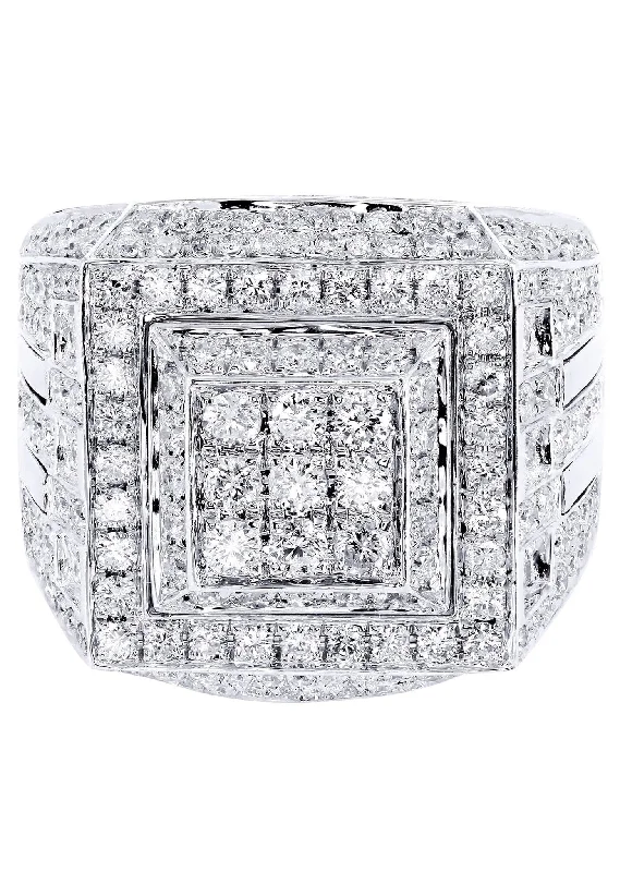 Seasonal Jewelry Deals – Elevate Your Style White Gold Mens Diamond Ring| 3.17 Carats| 14.5 Grams Seasonal Jewelry Deals – Elevate Your Style White Gold Mens Diamond Ring| 3.17 Carats| 14.5 Grams