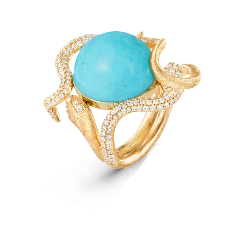 Best Jewelry Sale – Shop Exclusive Designs Now Snakes Pavé 18K Gold Ring w. Diamonds & Turquoise Best Jewelry Sale – Shop Exclusive Designs Now Snakes Pavé 18K Gold Ring w. Diamonds & Turquoise