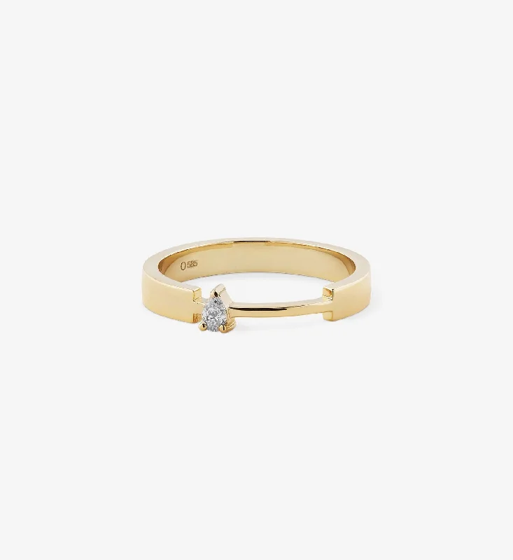 The Ultimate Jewelry Sale – Shop Premium Styles Pear Diamond Bold Ring 0.08