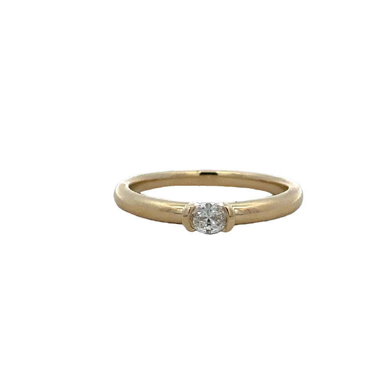 Handcrafted Jewelry Sale – Unique Designs At Low Prices Oval Diamond Band Ring in Yellow Gold Handcrafted Jewelry Sale – Unique Designs At Low Prices Oval Diamond Band Ring in Yellow Gold