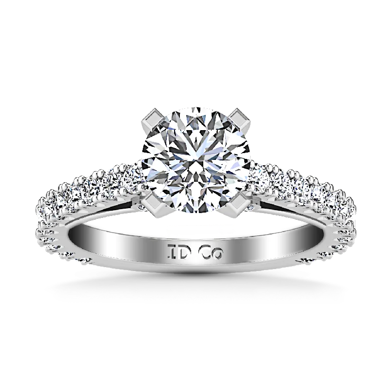 Bestselling Jewelry At Special Promotional Rates Pave Engagement Ring Eden 14K White Gold Bestselling Jewelry At Special Promotional Rates Pave Engagement Ring Eden 14K White Gold