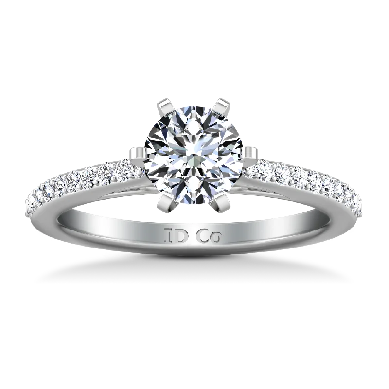 Don't Miss These Dazzling Jewelry Discounts Pave Engagement Ring Juliette 14K White Gold Don't Miss These Dazzling Jewelry Discounts Pave Engagement Ring Juliette 14K White Gold