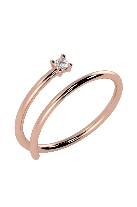 Exclusive Jewelry Sale – Shine For Less Dream 18K Rose Gold Ring w. Lab-Grown Diamond Exclusive Jewelry Sale – Shine For Less Dream 18K Rose Gold Ring w. Lab-Grown Diamond