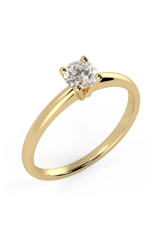 Exclusive Jewelry Sale – Sparkle For Less The Only One 1ct 18K Gold Ring w. Lab-Grown Diamond