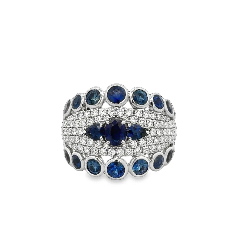 Special Sale On Handcrafted Jewelry – Shop Today Statement Sapphire and Diamond Ring in 18k White Gold Special Sale On Handcrafted Jewelry – Shop Today Statement Sapphire and Diamond Ring in 18k White Gold