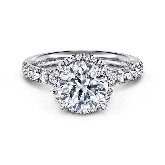 Premium Jewelry At Promotional Prices – Shine Today Talisa - 14K White Gold Round Hidden Halo Diamond Engagement Ring (Setting Only) Premium Jewelry At Promotional Prices – Shine Today Talisa - 14K White Gold Round Hidden Halo Diamond Engagement Ring (Setting Only)