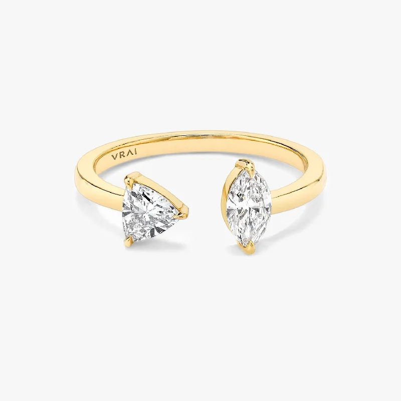 Luxury Jewelry Clearance – Shop Premium Styles Now Trillion & Marquise Mixed Cuff 14K Gold Ring w. Lab-Grown Diamonds Luxury Jewelry Clearance – Shop Premium Styles Now Trillion & Marquise Mixed Cuff 14K Gold Ring w. Lab-Grown Diamonds