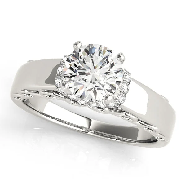 Elevate Your Outfit With Discounted Statement Jewelry Wide Engagement Mounting with Diamond Detail Elevate Your Outfit With Discounted Statement Jewelry Wide Engagement Mounting with Diamond Detail