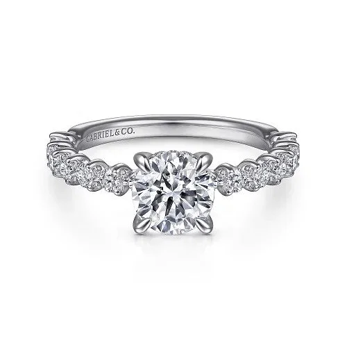Shop Dazzling Jewelry With Special Promotional Discounts Zelmira - 14K White Gold Round Diamond Engagement Ring (Setting Only) Shop Dazzling Jewelry With Special Promotional Discounts Zelmira - 14K White Gold Round Diamond Engagement Ring (Setting Only)