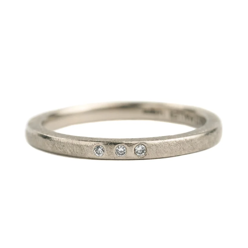 Fashion-Forward Geometric Jewelry For Contemporary Style 14kpw Illuminated Stacker