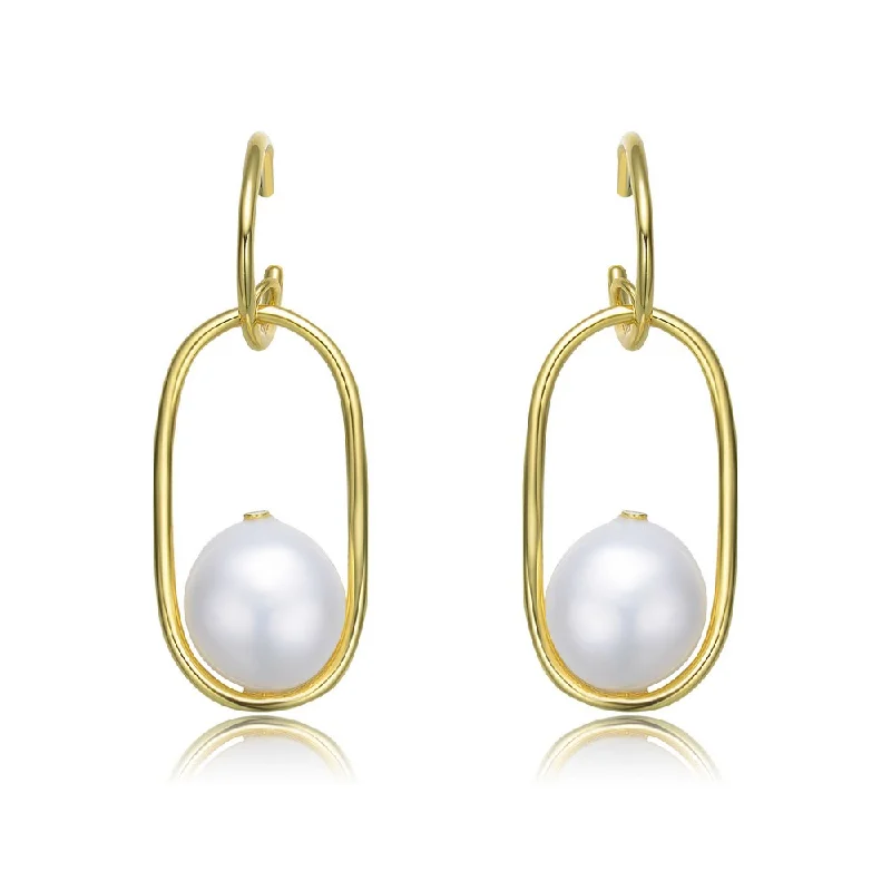 Exclusive Online Jewelry Sale – Don't Wait Delphine Golden Link Pearl Earring