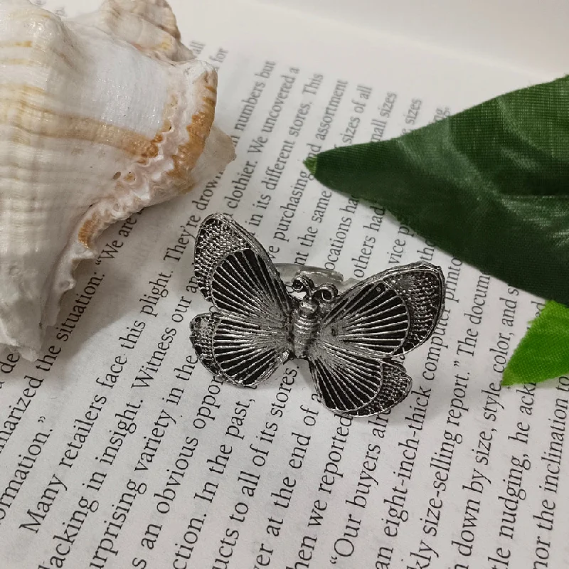 Clearance Sale On High-End Jewelry Collections Bhavi Jewels Oxidised Plated Ring