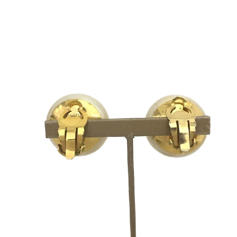 Best Jewelry Sale Prices – Limited-Time Offer CHANEL CC Logo Pearl Ball Shape Gold Tone Earrings