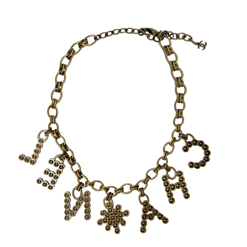 Buy More, Save More On Stunning Jewelry Designs Chanel crystal name plate logo necklace multicolour Buy More, Save More On Stunning Jewelry Designs Chanel crystal name plate logo necklace multicolour