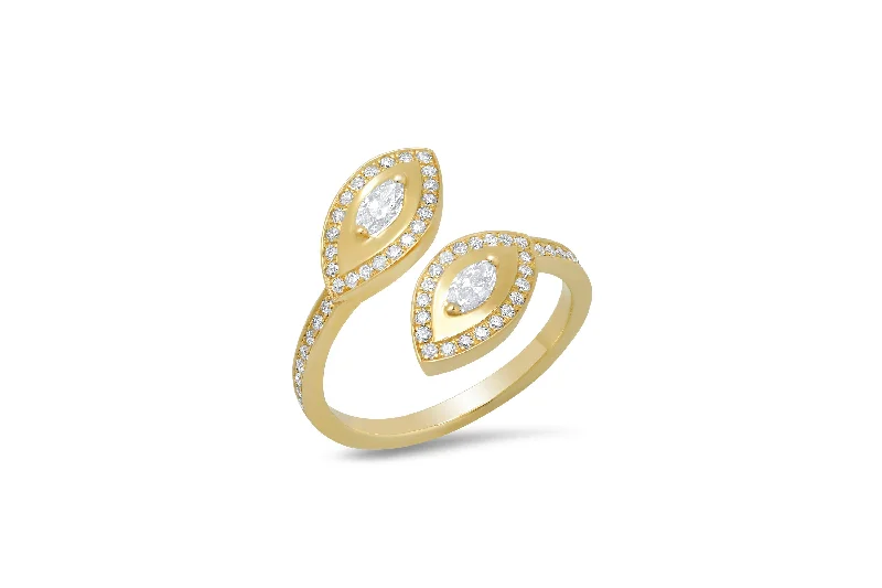 Limited-Time Offer On Elegant Jewelry Pieces Double Evil Eye Ring