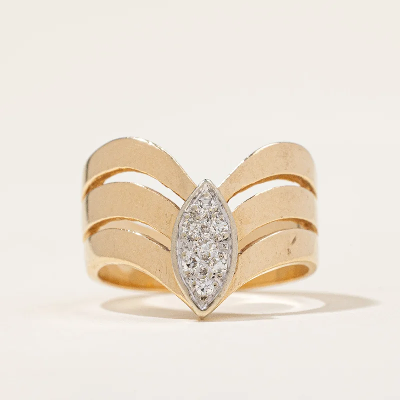 Flash Deals On Fine Jewelry – Shop Before It's Gone Diamond Chevron Ring | 0.09ctw | SZ 6.25 | Flash Deals On Fine Jewelry – Shop Before It's Gone Diamond Chevron Ring | 0.09ctw | SZ 6.25 |