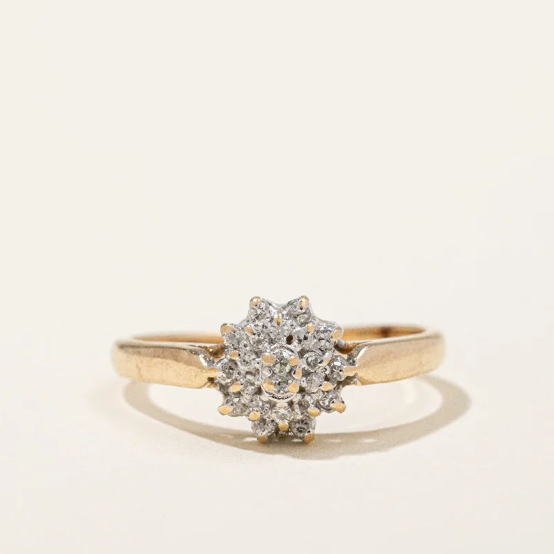 Discounted Jewelry For A Glamorous Look Diamond Cluster Ring | 0.15ctw | SZ 7.25 |