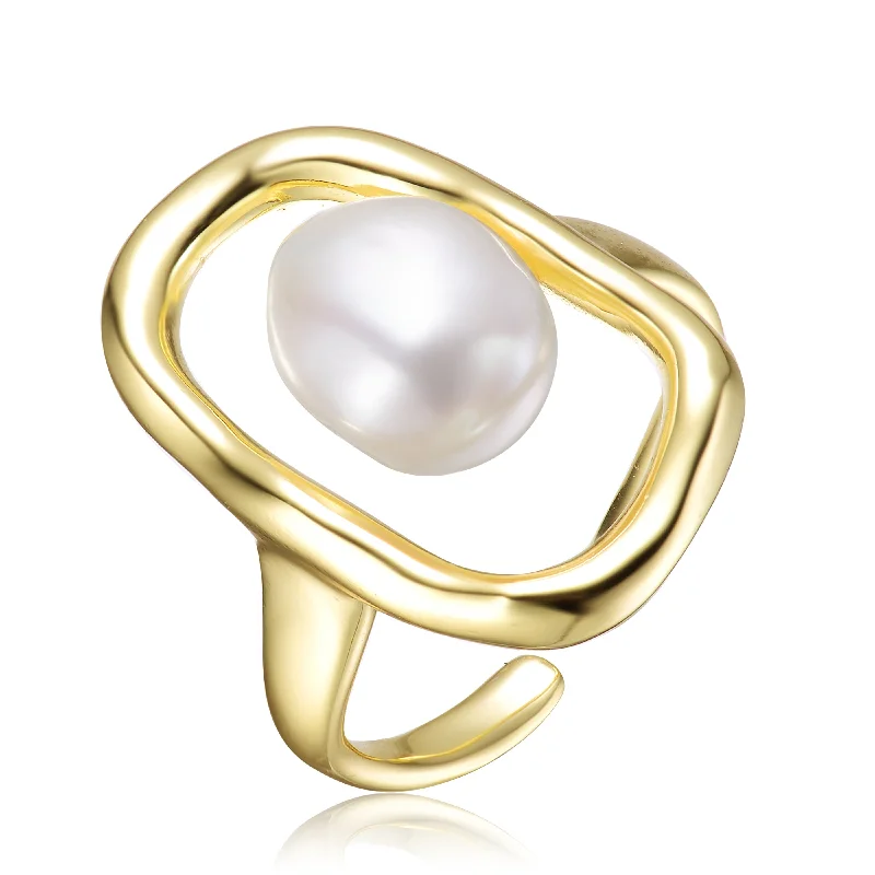 Exclusive Jewelry Bundles At Discounted Rates Elegant Gold-Plated Pearl Last Pair Ring Exclusive Jewelry Bundles At Discounted Rates Elegant Gold-Plated Pearl Last Pair Ring