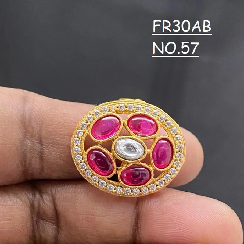 Limited Stock On Premium Jewelry At Low Prices Kala Creation Gold Plated Pota Stone Finger Ring Limited Stock On Premium Jewelry At Low Prices Kala Creation Gold Plated Pota Stone Finger Ring