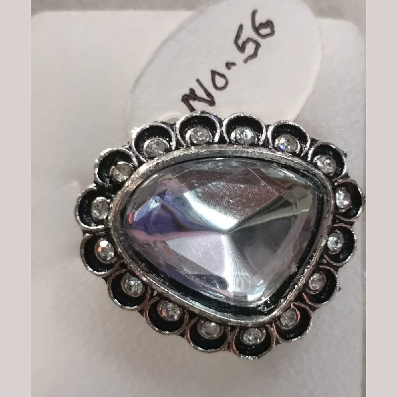 Gorgeous Jewelry, Limited-Time Savings Khushboo Jewellers Oxidised Plated Crystal Stone Ring Gorgeous Jewelry, Limited-Time Savings Khushboo Jewellers Oxidised Plated Crystal Stone Ring