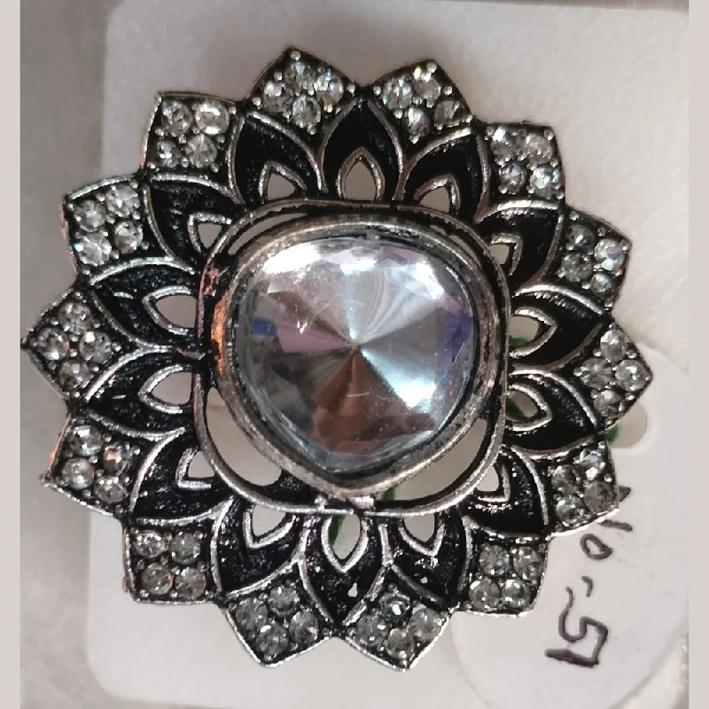 Elegant Jewelry, Exclusive Prices – Shop Now Khushboo Jewellers Oxidised Plated Crystal Stone Ring Elegant Jewelry, Exclusive Prices – Shop Now Khushboo Jewellers Oxidised Plated Crystal Stone Ring