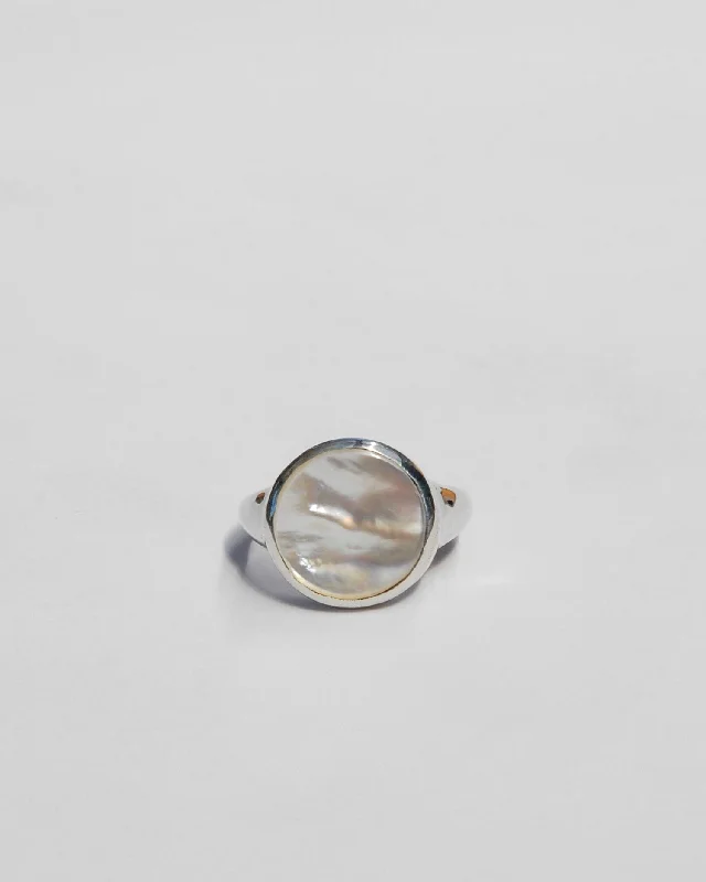 The Jewelry Sale You've Been Waiting For Is Here Lacuna Ring in Mother of Pearl