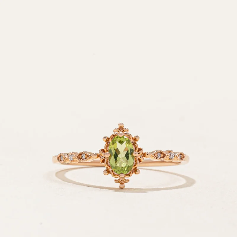 Your Perfect Accessory At The Perfect Price Peridot & Diamond Ring | 0.40ct, 0.02ctw | SZ 9 | Your Perfect Accessory At The Perfect Price Peridot & Diamond Ring | 0.40ct, 0.02ctw | SZ 9 |