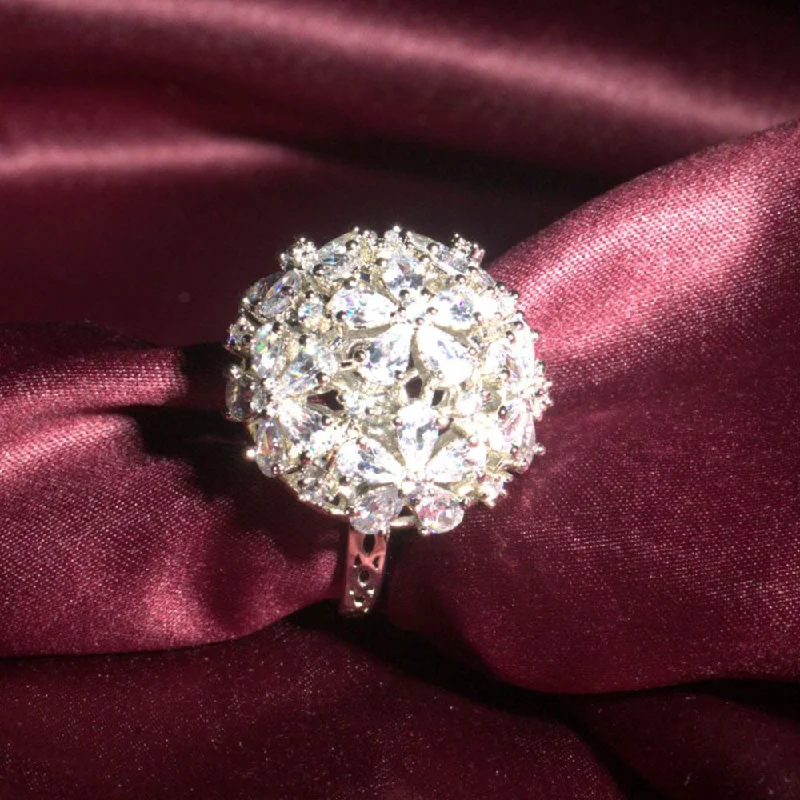 Shine Without Limits – Jewelry Sale Happening Now Raddhi Jewels Designer Cubic Zicornia American Diamond CZ AD Adjutable Brass Finger Ring For Women/Girls Shine Without Limits – Jewelry Sale Happening Now Raddhi Jewels Designer Cubic Zicornia American Diamond CZ AD Adjutable Brass Finger Ring For Women/Girls