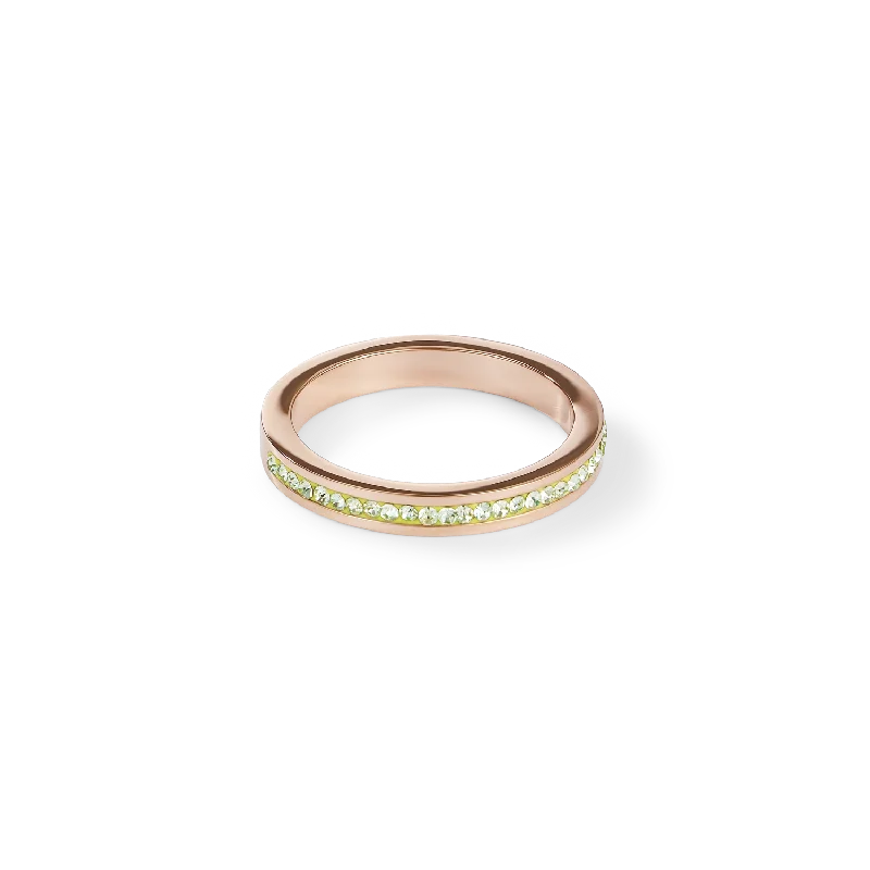 High-End Sparkle, Low-End Prices – Jewelry Sale Live Ring slim stainless steel rose gold & crystals pavé green High-End Sparkle, Low-End Prices – Jewelry Sale Live Ring slim stainless steel rose gold & crystals pavé green