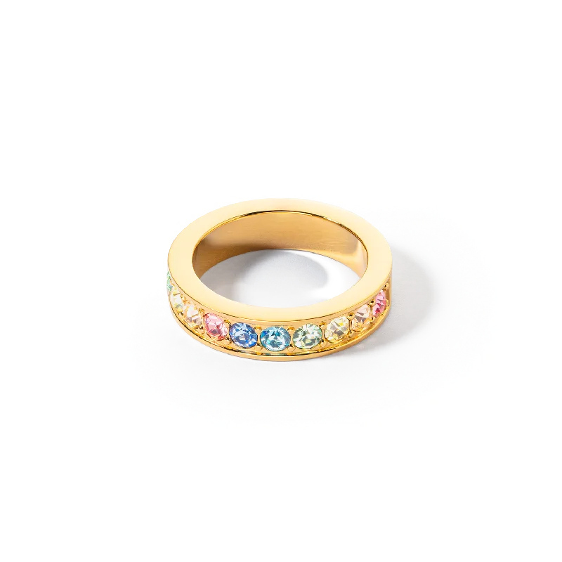 Limited-Time Jewelry Sale – Don't Miss These Deals Ring stainless steel & crystals gold multi pastel Limited-Time Jewelry Sale – Don't Miss These Deals Ring stainless steel & crystals gold multi pastel