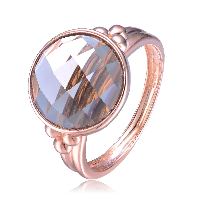 Jewelry Sale Alert – Shop Timeless Elegance Today Rose Gold Overlay Smokey Cubic Zirconia Ring Jewelry Sale Alert – Shop Timeless Elegance Today Rose Gold Overlay Smokey Cubic Zirconia Ring