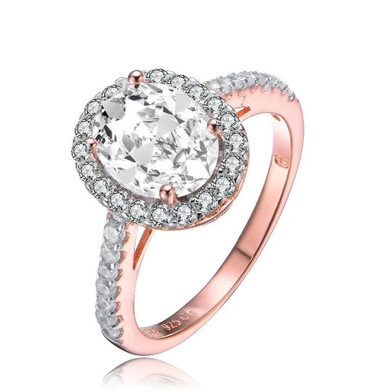 Shop Dazzling Jewelry At The Best Prices Rose Gold Plated Clear Cubic Zirconia Accent Ring Shop Dazzling Jewelry At The Best Prices Rose Gold Plated Clear Cubic Zirconia Accent Ring