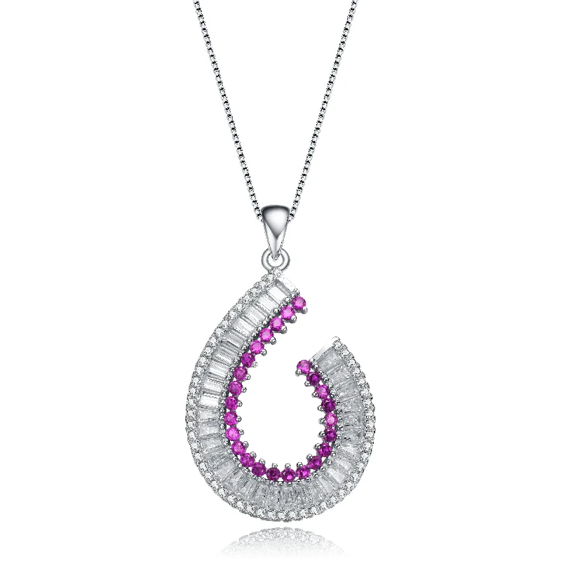 Don't Miss Out – Shop Elegant Jewelry For Less Ruby Cubic Zirconia Sterling Silver Teardrop Limited Time Special Earrings