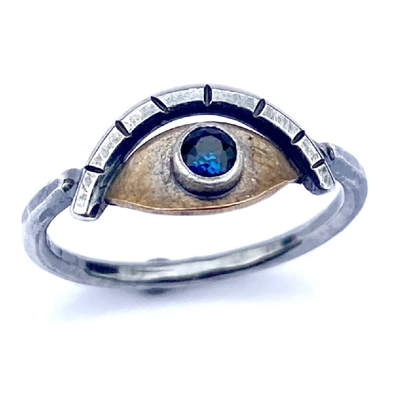 Your Dream Jewelry At Dream Prices Ojo Ring - Brass, Silver + Sapphire