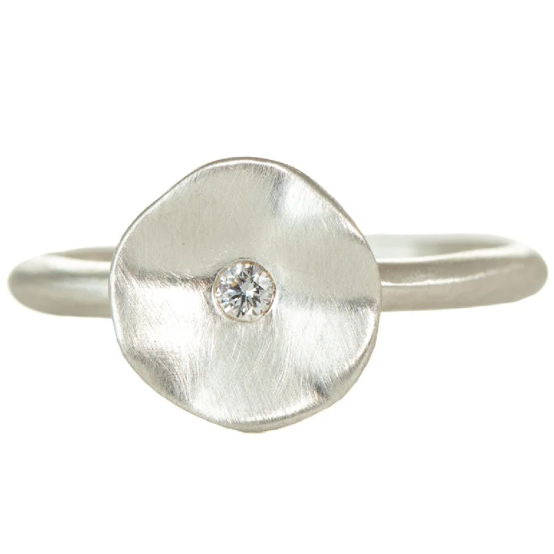 Elegant Jewelry, Exclusive Prices – Shop Now Seed Ring in Silver + Diamond