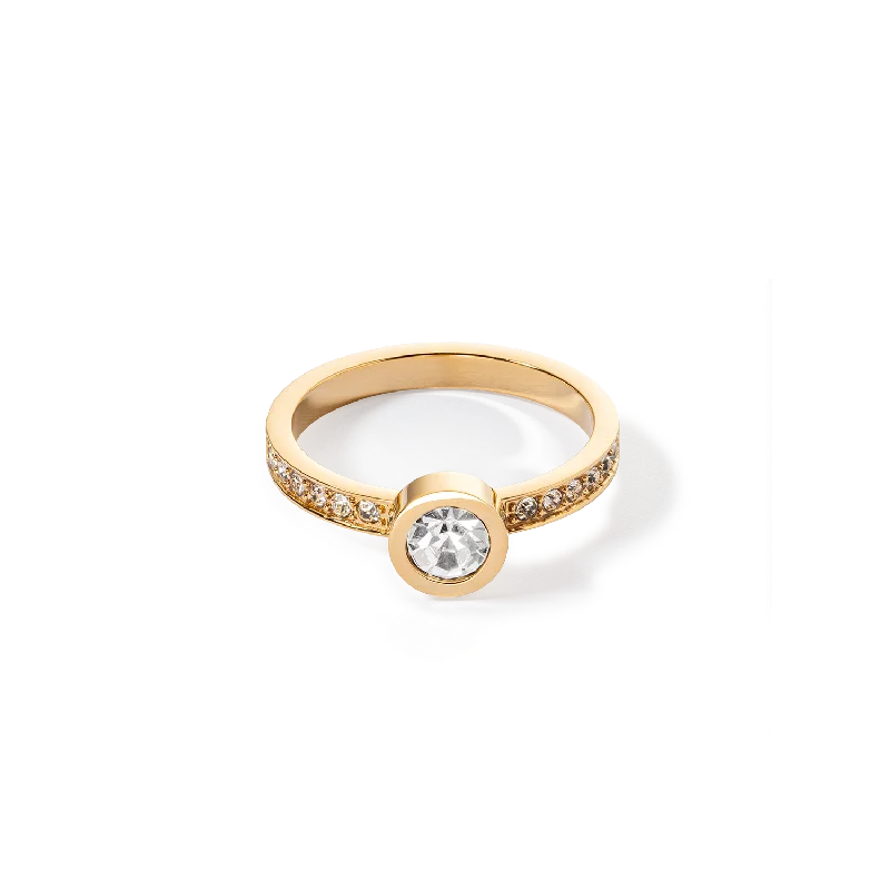 Grab Your Favorite Jewelry At The Lowest Prices Sparkling Dots ring gold crystal