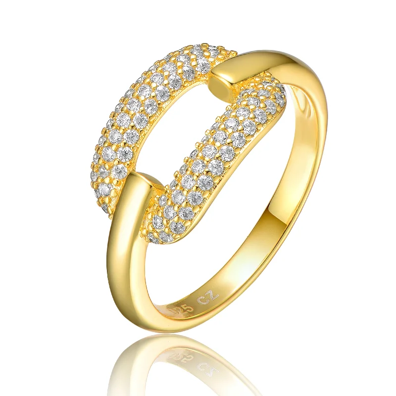 Jewelry Clearance Sale – Final Reductions Sterling Silver 14K Gold Plated and Cubic Zirconia 2-Row Modern Ring Jewelry Clearance Sale – Final Reductions Sterling Silver 14K Gold Plated and Cubic Zirconia 2-Row Modern Ring