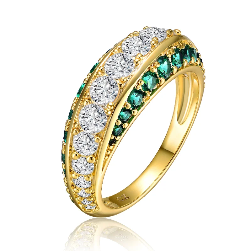 Sparkle For Less – Shop Our Limited-Time Jewelry Deals Sterling Silver 14K Gold Plated and Emerald Cubic Zirconia Coctail Ring Sparkle For Less – Shop Our Limited-Time Jewelry Deals Sterling Silver 14K Gold Plated and Emerald Cubic Zirconia Coctail Ring