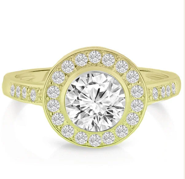 Personalized Jewelry At Special Discount Rates Marie Chunky Solitaire Engagement Golden Ring