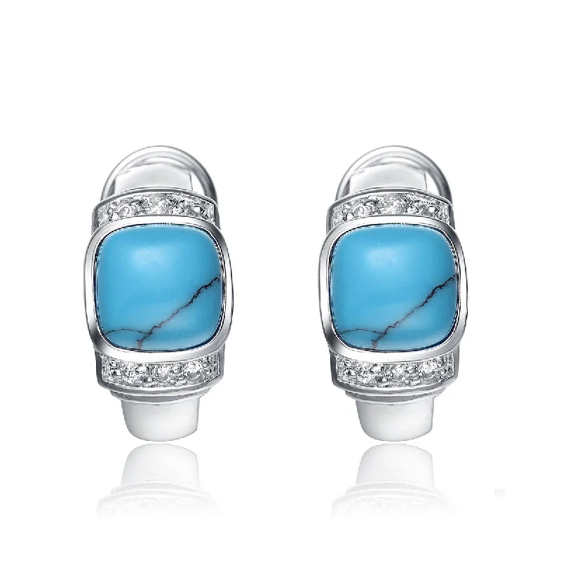 Make Every Moment Shine – Jewelry Discounts Available Sterling Silver Clear Cubic Zirconia and Sky Blue Stone Earrings Make Every Moment Shine – Jewelry Discounts Available Sterling Silver Clear Cubic Zirconia and Sky Blue Stone Earrings
