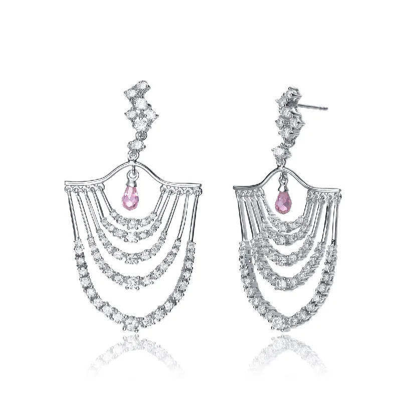Dazzle In Elegance With Our Biggest Jewelry Sale Sterling Silver Clear Cubic Zirconia Chandelier Earrings Dazzle In Elegance With Our Biggest Jewelry Sale Sterling Silver Clear Cubic Zirconia Chandelier Earrings