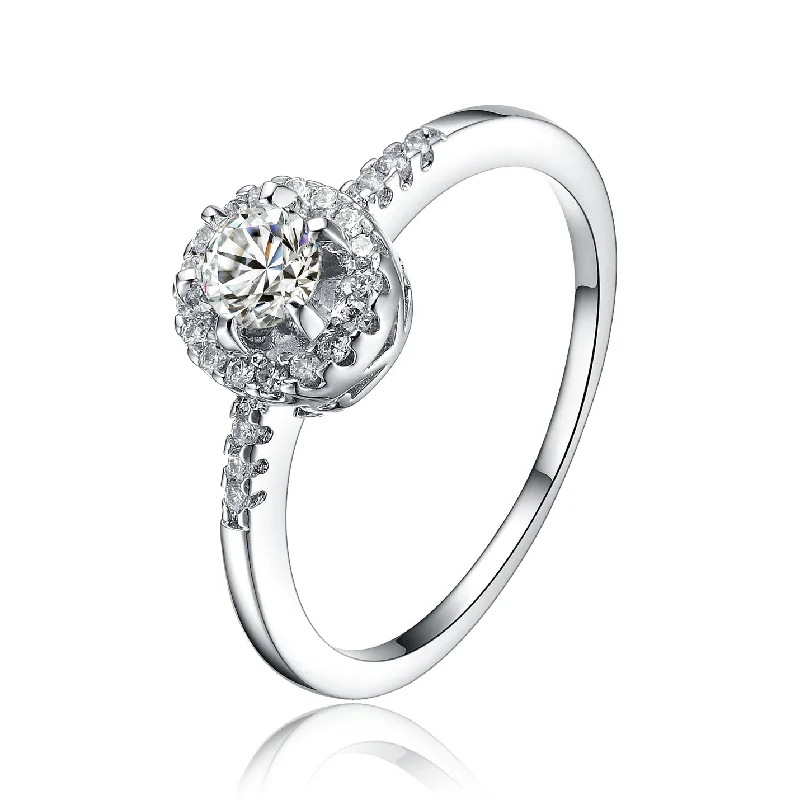 Shop Fine Jewelry With Exclusive Savings Sterling Silver Clear Cubic Zirconia Circle Cut Solitaire Ring Shop Fine Jewelry With Exclusive Savings Sterling Silver Clear Cubic Zirconia Circle Cut Solitaire Ring