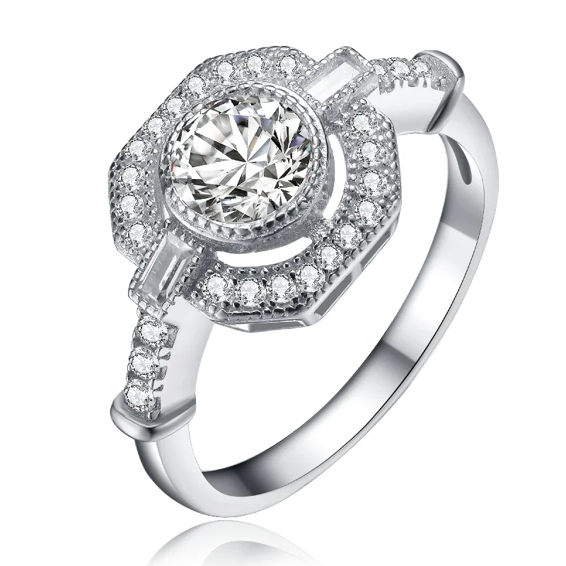 Timeless Jewelry Styles At Wallet-Friendly Prices Sterling Silver Clear Cubic Zirconia Solitairie Ring Timeless Jewelry Styles At Wallet-Friendly Prices Sterling Silver Clear Cubic Zirconia Solitairie Ring
